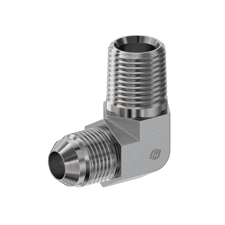 M JIC to M NPT 90° Hydraulic Adapter (2501)