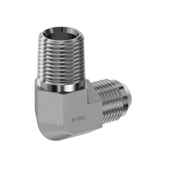 M JIC to M NPT 90° Hydraulic Adapter (2501)