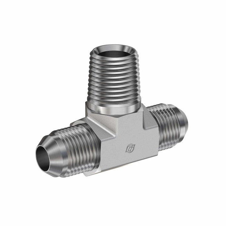 M JIC to M NPT Male Branch Tee Hydraulic Adapter (2601)