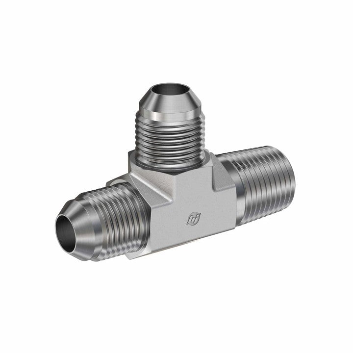 M JIC to M NPT Male Run Tee Hydraulic Adapter (2605)
