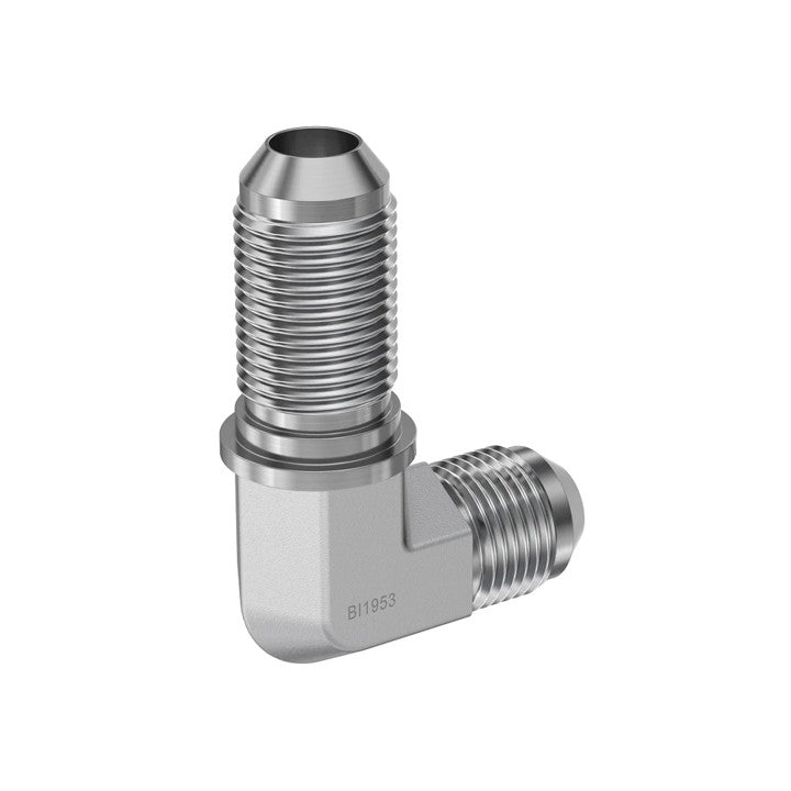M JIC to M JIC Bulkhead 90° Hydraulic Adapter (2701)