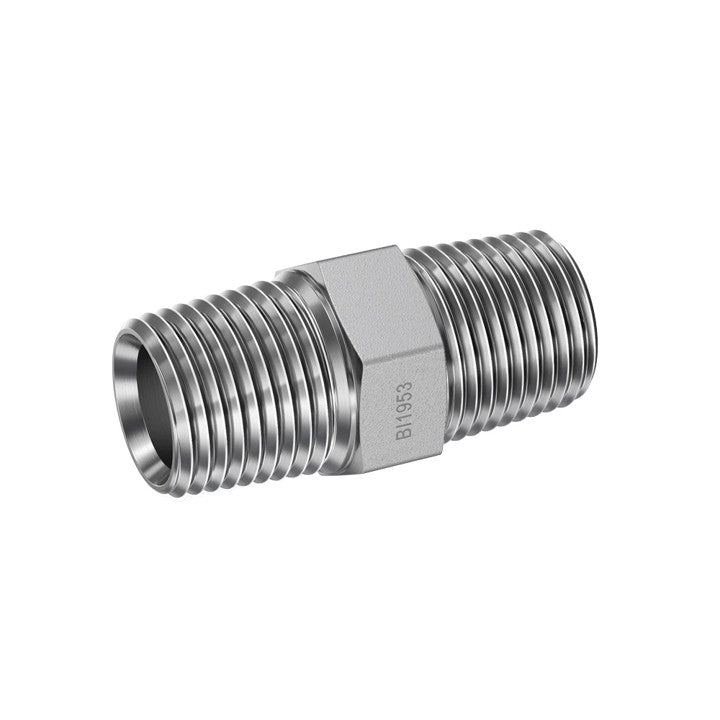 M NPT to M NPT Hex Nipple Hydraulic Adapter (5404)