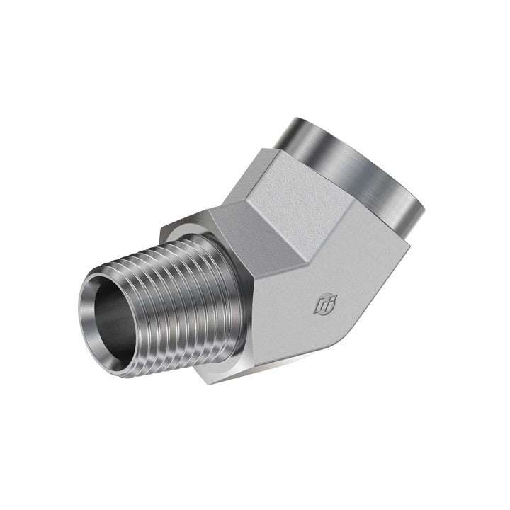 M NPT to F NPT 45° Hydraulic Adapter (5503)