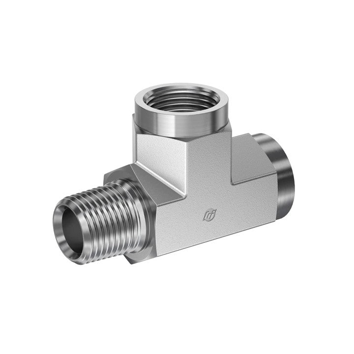 M NPT to F NPT Male Run Tee Hydraulic Adapter (5602)