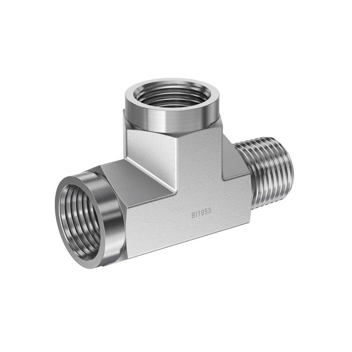 M NPT to F NPT Male Run Tee Hydraulic Adapter (5602)