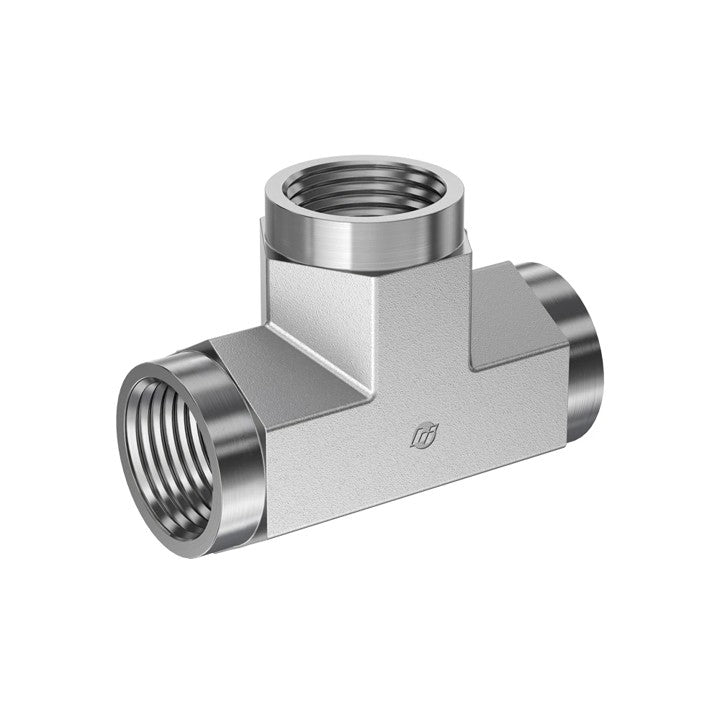 F NPT to F NPT Female Tee Hydraulic Adapter (5605)
