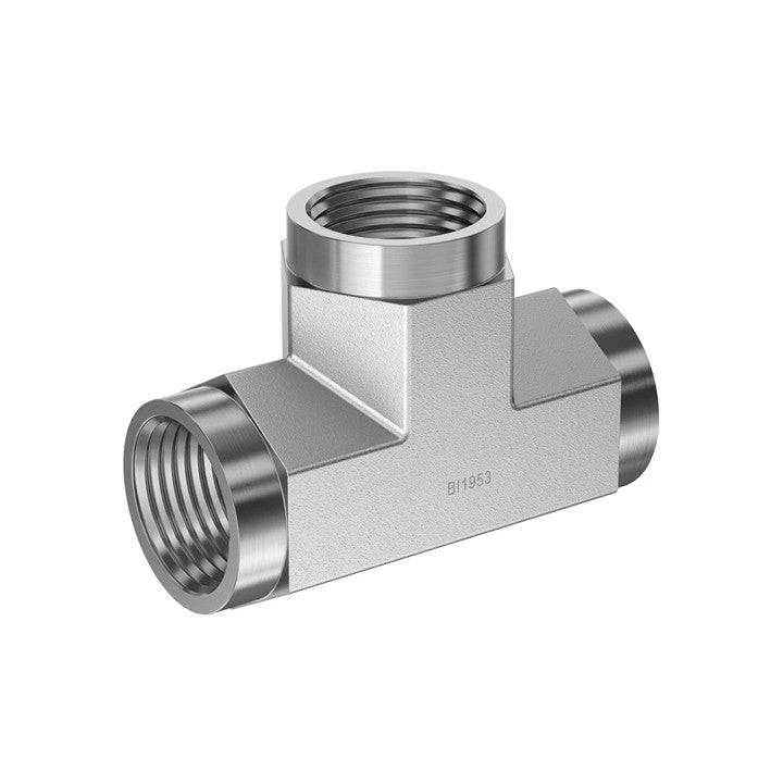 F NPT to F NPT Female Tee Hydraulic Adapter (5605)